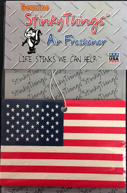American Flag Air Freshener - Click Image to Close